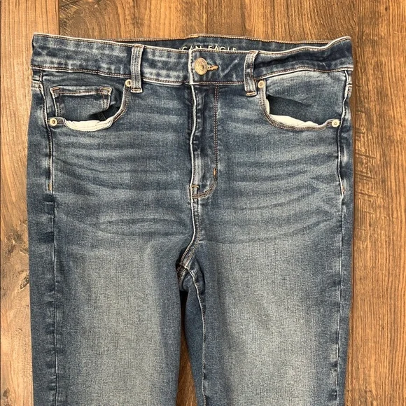 American Eagle Outfitters Blue Flare Jeans - Picture 2 of 12